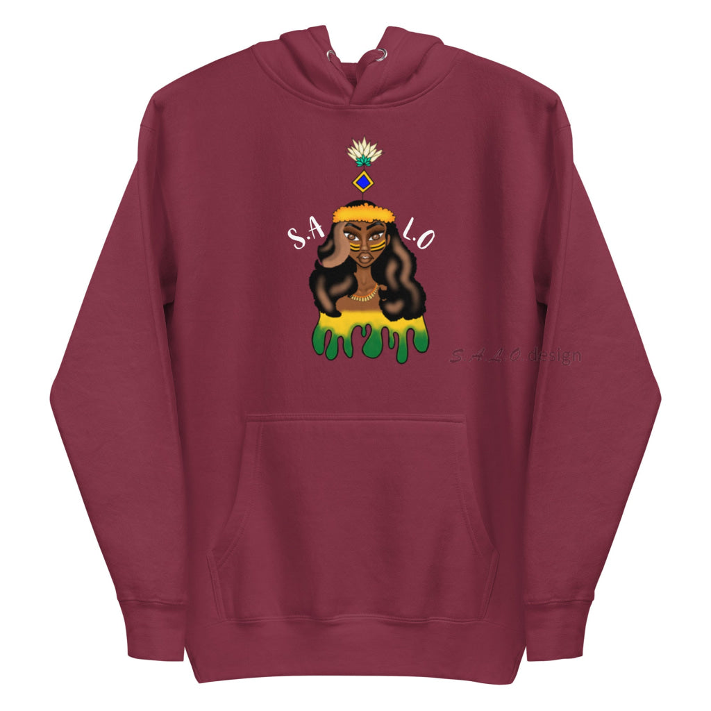 Hoodie (Unisex) - Cotton Heritage Premium Maroon / S