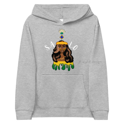Kids Hoodie - Cotton Heritage Pullover Fleece Athletic Heather / S