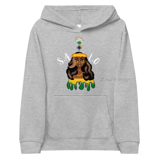Kids Hoodie - Cotton Heritage Pullover Fleece Athletic Heather / S