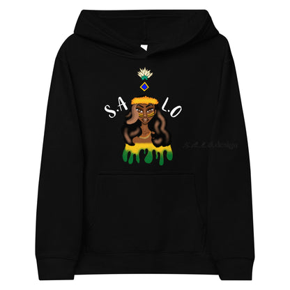 Kids Hoodie - Cotton Heritage Pullover Fleece Black / S