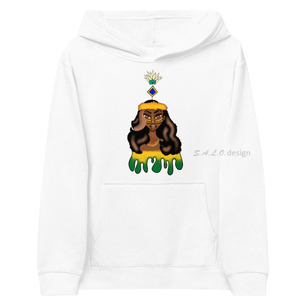 Kids Hoodie - Cotton Heritage Pullover Fleece White / S