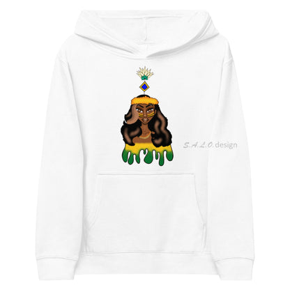Kids Hoodie - Cotton Heritage Pullover Fleece White / S